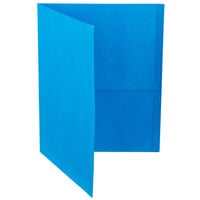 Oxford 57513EE Letter Size 2-Pocket Embossed Paper Pocket Folder, Assorted Color - 25/Box