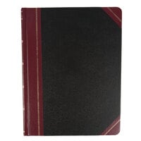 Boorum & Pease BOR 21-300-R Columnar 8 1/8 inch x 10 3/8 inch Black Accounting Book