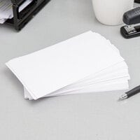 Oxford OXF 50EE 5 inch x 8 inch White Unruled Index Card - 100/Pack