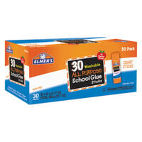 Elmer's E599 0.77 oz. Clear All Purpose School Glue Stick - 30/Box