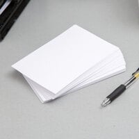 Oxford OXF 40EE 4 inch x 6 inch White Unruled Index Card - 100/Pack