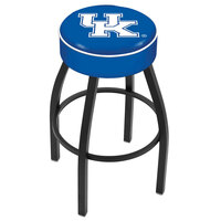 Holland Bar Stool L8B130UKY-UK University of Kentucky Logo Single Ring Swivel Bar Stool with 4 inch Padded Seat