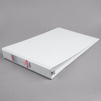 Cardinal CRD 22122 ClearVue 11 inch x 17 inch White Tabloid Size Binder with 1 1/2 inch Slant D Rings
