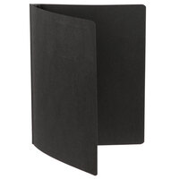 Oxford 52506EE 8 1/2 inch x 11 inch Black Report Cover with 3 Fasteners - 25/Box