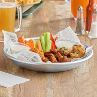 Choice 12 inch x 2 inch Aluminum Tray, 80 oz.