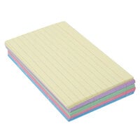 Oxford OXF 40280EE 3 inch x 5 inch Assorted Color Ruled Index Card - 100/Pack