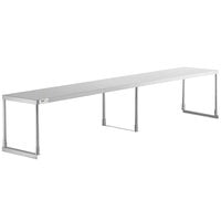 Regency Stainless Steel Single Deck Overshelf - 18" x 96" x 19 1/4"