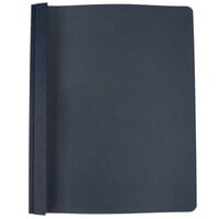 Oxford 55838EE 8 1/2 inch x 11 inch Dark Blue Clear Front Report Cover with 3-Prong Fastener, Letter - 25/Box