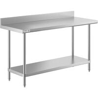 Universal SG1448-48 X 14 Stainless Steel Work Table W/ Galvanized Under Shelf 