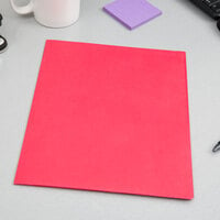 Oxford 57511EE Letter Size 2-Pocket Embossed Paper Pocket Folder, Red - 25/Box