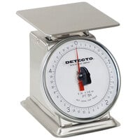 Cardinal Detecto PT-5-SR 5 lb. Stainless Steel Mechanical Portion Control Scale with Rotating Dial