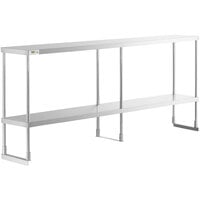 Regency Stainless Steel Double Deck Overshelf - 12" x 84" x 32"