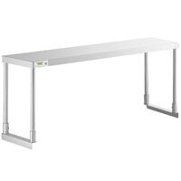 Regency Stainless Steel Single Deck Overshelf - 12" x 48" x 19 1/4"