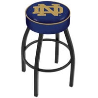 Holland Bar Stool L8B130ND-ND Notre Dame Single Ring Swivel Bar Stool with 4 inch Padded Seat