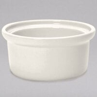 Tuxton BEB-1006 7.5 oz. Eggshell China Casserole Dish / Bowl - 12/Case