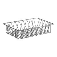 GET WB-954-SV POP Silver Wire Pastry Basket - 18" x 12" x 4"