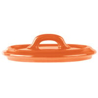 Bon Chef 1600005POrange 5 inch Orange Porcelain Oval Cocotte Lid - 36/Case