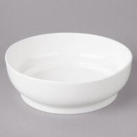 Bon Chef 1500000P Mid Century 32 oz. White Porcelain Curved Bowl - 24/Case
