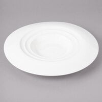 Bon Chef 1000004P Concentrics 8 oz. White Porcelain Round Pasta Bowl - 12/Pack