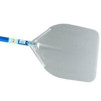 GI Metal Azzurra 13'' Anodized Aluminum Square Pizza Peel with 59'' Handle A-32R
