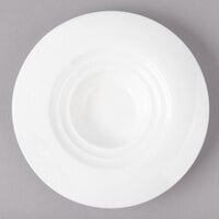 Bon Chef 1000000P Concentrics 4 1/4 inch White Porcelain Sampler Plate - 36/Case