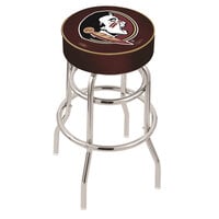 Holland Bar Stool L7C130FSU-HD Florida State Double Ring Swivel Bar Stool with 4 inch Padded Seat
