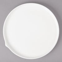 Bon Chef 1400005P Stacked Lines 9 7/8 inch White Porcelain Dinner Plate - 24/Case