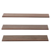 GET BD-SET3-W Elevation Walnut Riser Shelf Set with 3 Assorted Size Shelves