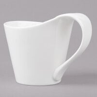 Bon Chef 5000001B Wide Rim 8 oz. White Bone China Cup - 36/Case