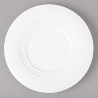 Bon Chef 1000010P Concentrics 6 1/8 inch White Porcelain Bread and Butter Plate - 36/Case
