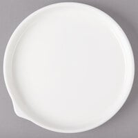 Bon Chef 1400003P Stacked Lines 5 1/2 inch White Porcelain Bread and Butter Plate - 36/Case