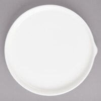 Bon Chef 1400004P Stacked Lines 7 1/2" White Porcelain Salad Plate - 24/Case