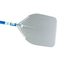 GI Metal Azzurra 14'' Anodized Aluminum Square Pizza Peel with 23 1/2" Handle A-37R/60
