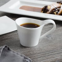 Bon Chef 5000000B Wide Rim 3 oz. White Bone China Espresso Cup - 36/Case