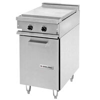 Garland 36ES15 Heavy-Duty Electric Range Attachment with 2 Boiler Top Sections and Storage Base - 208V, 3 Phase, 6 kW