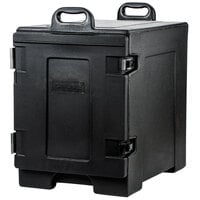 Carlisle Cateraide™ Black Front Loading Insulated Food Pan Carrier - 5 Full-Size Pan Max Capacity