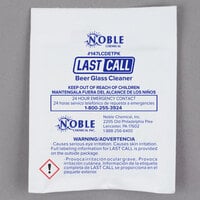 Noble Chemical 0.5 oz. Last Call Concentrated Manual Powdered Beer Glass Cleaner Packet - 100/Case