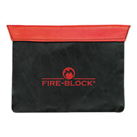 MMF Industries 2320420D0407 Red and Black 12 1/2 inch x 10 inch Fire-Block Document Portfolio