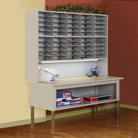 Safco SR6046RPG Kwik-File Mailflow-to-Go 50-Section Literature Organizer with Riser