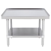 Advance Tabco ES-303 30 inch x 36 inch Stainless Steel Equipment Stand with Stainless Steel Undershelf