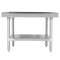 Advance Tabco ES-303 30 inch x 36 inch Stainless Steel Equipment Stand with Stainless Steel Undershelf