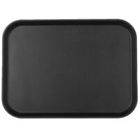 Cambro 1216CT110 Camtread® 12" x 16" Black Satin Non-Skid Serving Tray