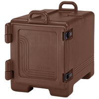 Cambro 1318CC131 Combo Carrier Dark Brown Front Loading Insulated Tray / Sheet Pan and Food Pan Carrier