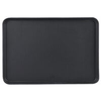 Cambro 1826CT110 Camtread® 18" x 26" Black Non-Skid Serving Tray