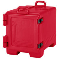 Cambro 1318CC158 Combo Carrier Red Insulated Front Loading Tray / Sheet Pan and Food Pan Carrier