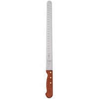 Mercer Culinary M26080 Praxis® 14 inch Granton Edge Slicer Knife with Rosewood Handle