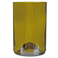 Libbey 97280 12 oz. Dark Olive Repurposed Wine Bottle Tumbler - 12/Case