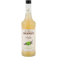 Monin 750 mL Zero Calorie Natural Vanilla Flavoring Syrup