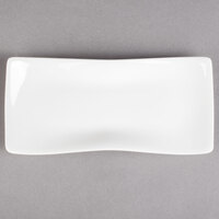 Villeroy & Boch 16-3364-2669 Cera 8 1/4" x 4 1/4" White Porcelain Rectangular Plate - 6/Case