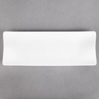 Villeroy & Boch 16-3364-2596 Cera 12 5/8" x 4 3/4" White Porcelain Rectangular Plate - 6/Case